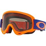 Oakley L Frame Glasses MX Organge Blue with Clear unisex-adult Goggles (Orange, Medium), 1 Pack