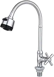 Torneira de Cozinha com Bica Flexível e Arejador Duplo – Torneira Misturador