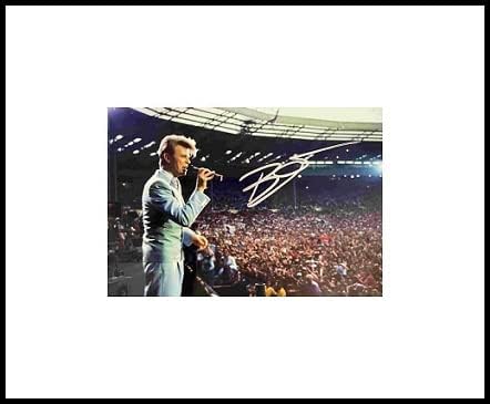 Framed David Bowie Autograph with Certificate of Authenticity