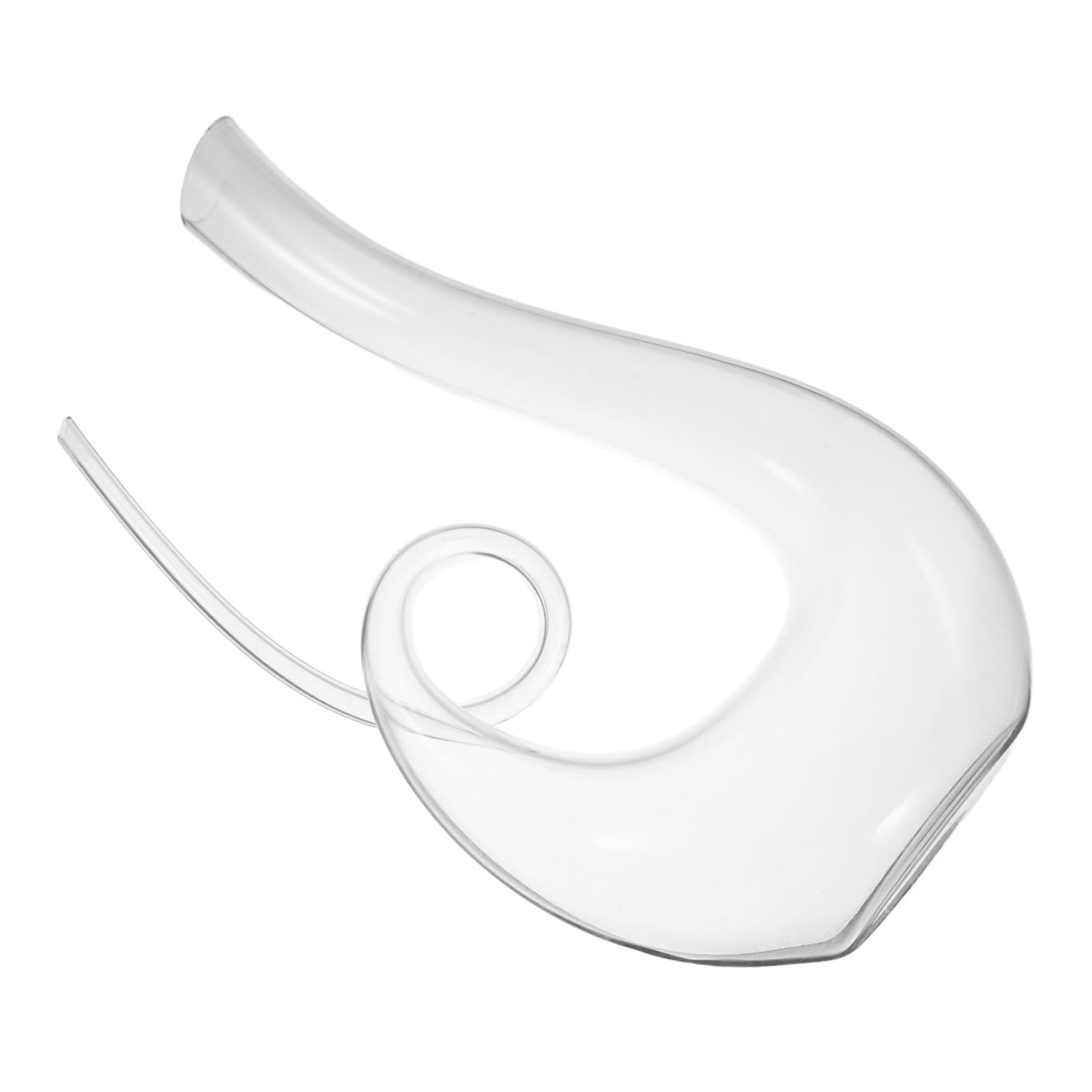 Decanter per Vino in Cristallo Trasparente 1300Ml Caraffa per Vino Rosso Aeratore Integrato Accessorio per Servire Bevande in Casa Ristorante e Bar