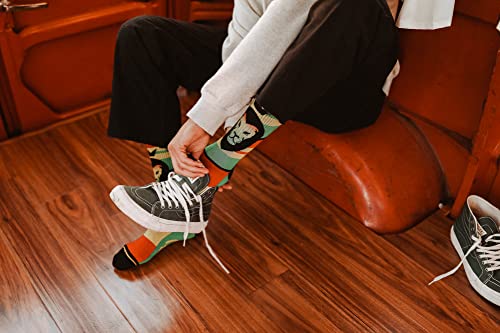 MERGE4 Rasta Pride Large Crew Socks for Men and Women Quality Durable Socks with Moisture Wicking Soles4
