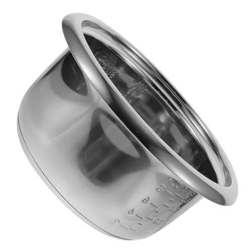 CLISPEED Olla Interior de Acero Inoxidable Olla Eléctrica Resistente y Antiadherente Accesorio para Reemplazo de Diseño Práctico para Cocinar Arroz y Sopas