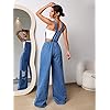 MakeMeChic-Womens-Ripped-Loose-Baggy-Denim-Overalls-Sleeveless-Wide-Leg-Jeans-Pants-Romper-Jumpsuit-Medium-Wash-S MakeMeChic Women's Ripped Loose Baggy Denim Overalls Sleeveless Wide Leg Jeans Pants Romper Jumpsuit Medium Wash S