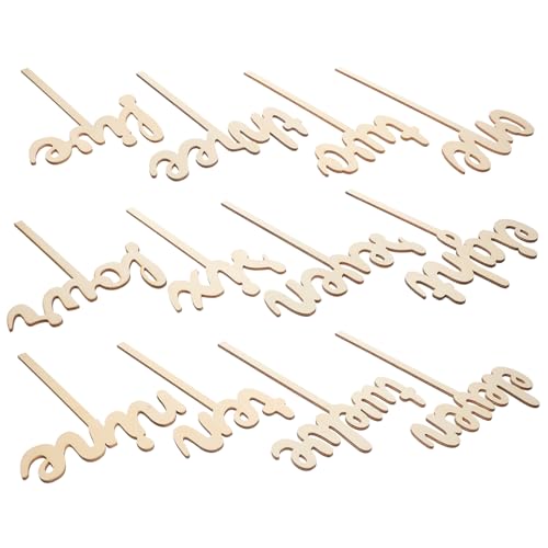 Cabilock 12pcs Table Numbers Sticks Elegant Wedding Decor Home Decoration for Seating Assignments Easy to Place Guest Tables for Events Celebrations