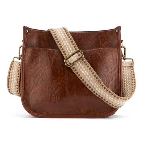 Image of ZOOEASS Bronze Buckles Purse Strap, 2 inch Wide Crossbody Handbag Strap Adjustable Replacement Shoulder Strap Vintage Embroidery