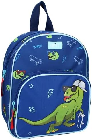 PretBackpack - Little Smiles - Dinosaur - Child - School - Primary - Kindergarten - Daycare - Nursery - Boys' School Bag - Size 29 cm - Adjustable shoulder straps