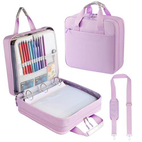 Zipper Binder with Shoulder Strap