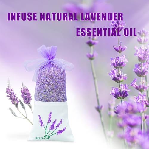 8 Packs Lavender Sachets for Drawers and Closets Fresh Scents, Home Fragrance Hanging Closet Deodorizer, Air Freshener Long-Lasting Scented Sachet Sleep, Smell Goods for House