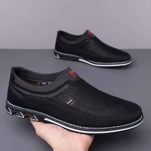Image of Men's Oxford Business Casual Shoes Office Loafers Dress Comfort Driving Shoes