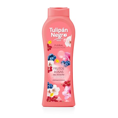 Tulipán Negro – Gel de Baño Hidratante Frutos Rosas 650 ml | Fragancia Floral Duradera | Cuidado Corporal Diario