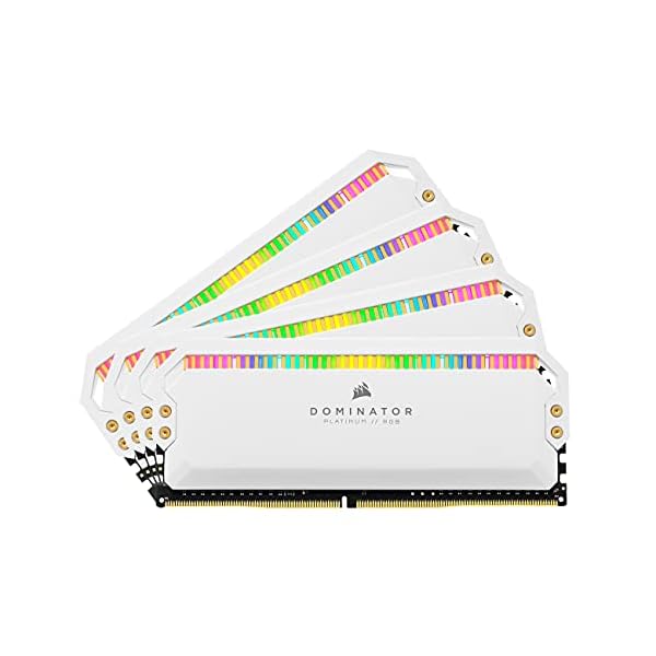 Corsair Dominator Platinum RGB 32 GB DDR4 3600MHz C18, LED RGB Memoria de Sobremesa Rendimiento de Alta, Respuesta Ajustados, 12 Direccionables CAPELLIX Leds RGB, 4 x 8 GB, Blanco