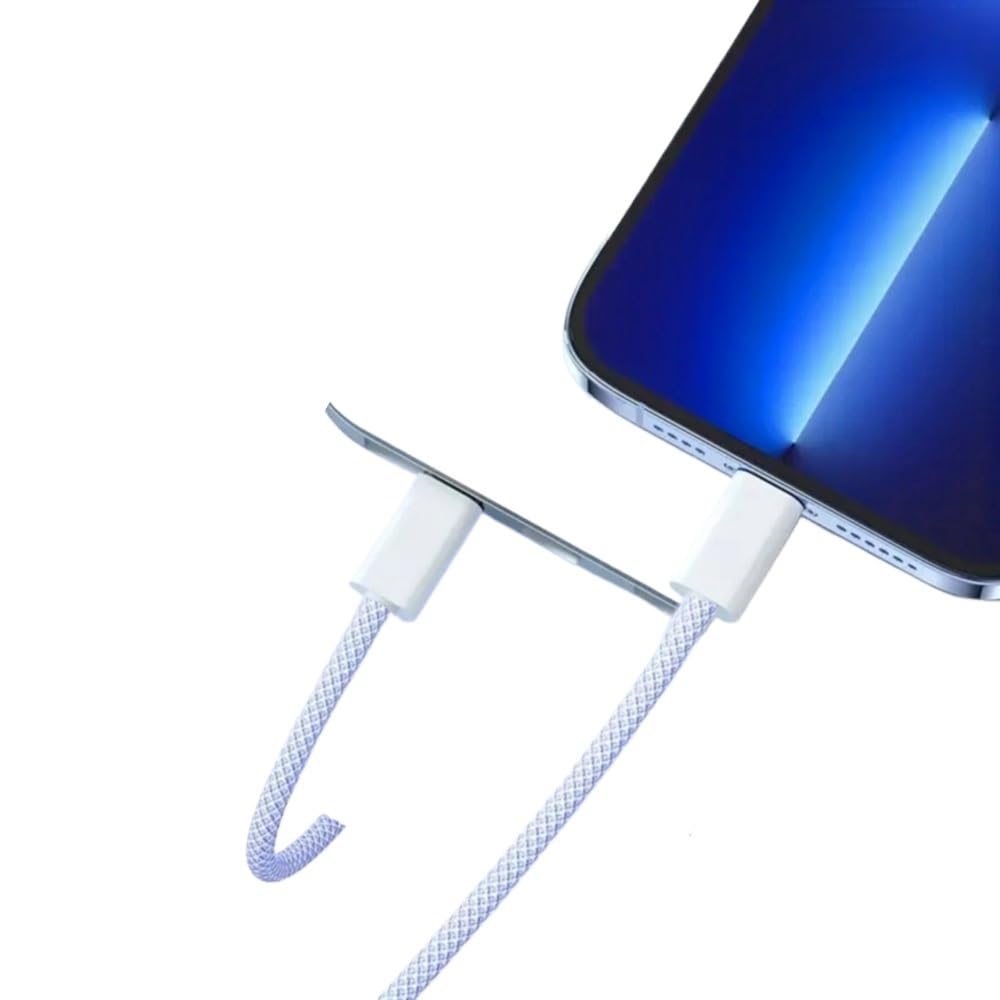 PD Lot de 4 câbles USB C vers type C 60 W Charge rapide 2 m