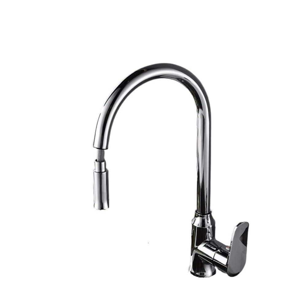 Robinet de cuisine extractible résistant au calcaire pour évier