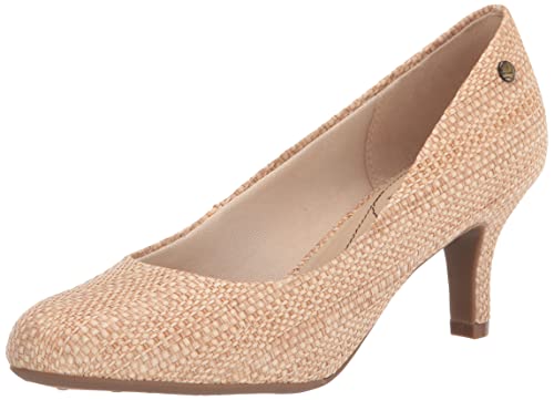 LifeStride Womens Parigi Pumps Natural Beige Raffia 8.5 M
