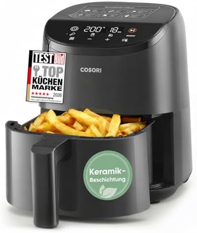 COSORI Heißluftfritteuse klein 2L, Mini-Airfryer für 1 Person, id...