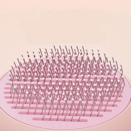 Image of Self-Cleaning Spray Cat Brush for Shedding, Deshedding Dog Spray Brush with Water Spray & One-Click Hair Release for Long /Short Haired Animals (Pink)