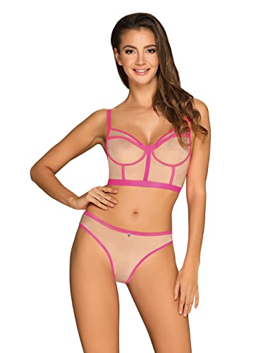 Nudelia 2 Rose L/XL lingerie extensible confort absolu