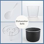 DUMOS 12-in-1 Electric Pressure Cooker 6 QT Stainless Steel Multi Cooker Electric for Pressure, Rice, Steamer, Yogurt Maker, Slow Cook,Meat Stew, Cake, Porridge, Multigrain - Image 4