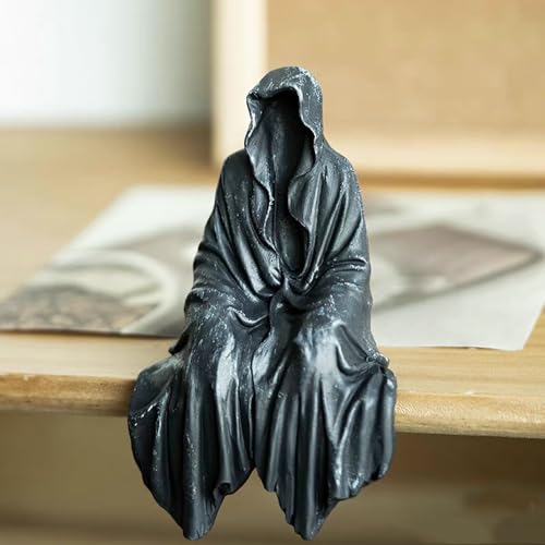 Estatua Grim Reaper para decoración de Halloween miniatura 4