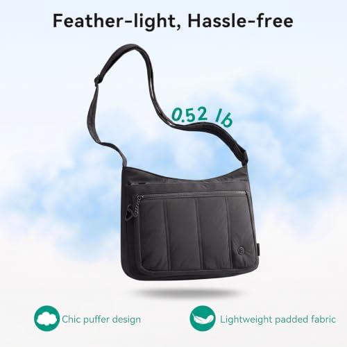 Image of Nylon Crossbody Bag for Women, Lightweight Shoulder Travel Purse