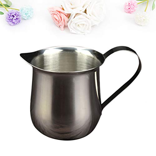 Hemoton 1 peça 240 ml de aço inoxidável, copo de café para leite e leite, jarro de cozinha para rest