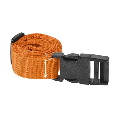 Image of M METERXITY 1 Pack Luggage Straps- Travel Baggage Accessory Adjustable Suitcase Belt with Quick Release Buckle, Apply to Travel (1.5 Meters, Orange)