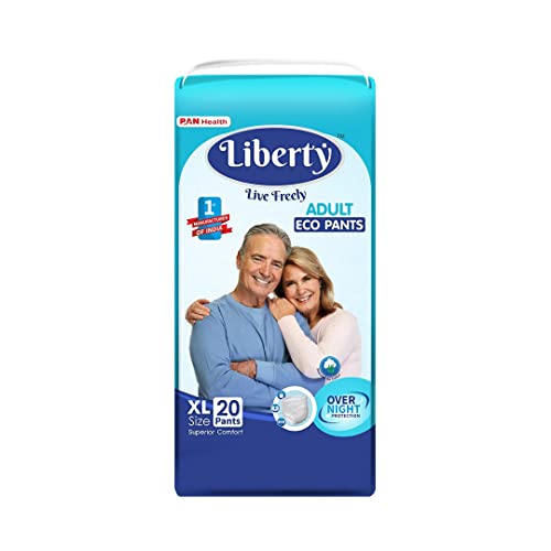 Liberty Eco Adult Diaper Pants,Extra Large (XL) 20 Count, Waist S...