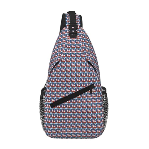 Bolsa de pecho cruzada ajustable y bolso diagonal elegante para senderismo diario