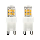 CBconcept UL-Listed, G9 LED Light Bulb, 2-Pack, Epistar COB 1.7 Watt, 220 Lumen, Not Dimmable, Warm White 3000K, 360° Beam Angle, 120 Volt