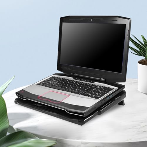 Base de enfriamiento para laptop con ventilador silencioso ajustable miniatura 6