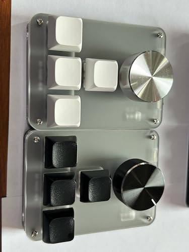 Mini clavier mécanique programmable LUKCOZMO avec bouton rotatif et touches rétroéclairées RVB