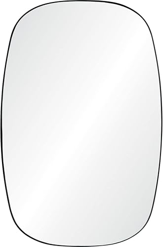 Renwil Bergen - Espejo de pared rectangular de cristal moderno de 36 x 24 pulgadas, transparente