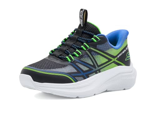 Zapatillas infantiles Skechers Microspec negras para educación física y parque