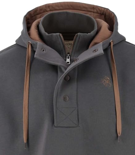 Image of Legendary Whitetails Mens Quarter Zip Hoodie Heavyweight Hooded Sweatshirt