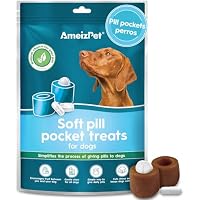 AmeizPet Bolsillos para Comprimidos para Perros, Blandos para