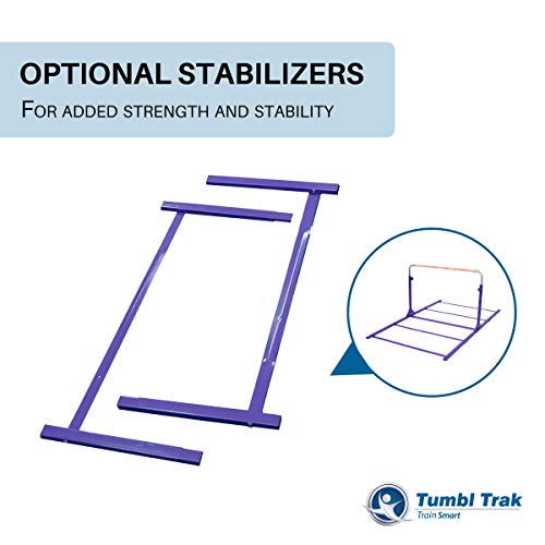 Tumbl Trak Expandable Gymnastics Training Jr Kip Bar, Purple
