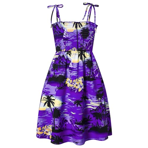 Image of Cromoncent Matching Hawaiian Outfits for Family, Dad and Son Matching Luau Beach Tropical Shirts Mommy Daughter Tropical Sets