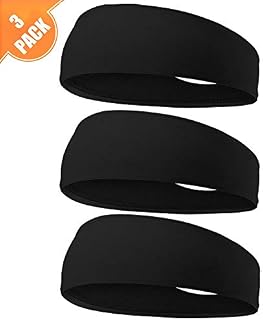 EasYoung Headbands for Men, 6/3/2 Pack Sweat Bands Headbands Men's Sport Cooling Headbands