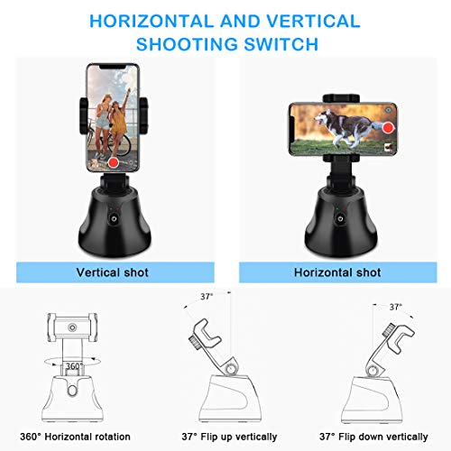 Estabilizador de gimbal, suporte para celular NEWXLT, câmera de robô com rotação de 360°, rastreamen