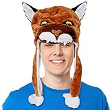 American Carnival Mart Hat-A-Mals Stuffed Plush Wildcat Hat Costume Accessory