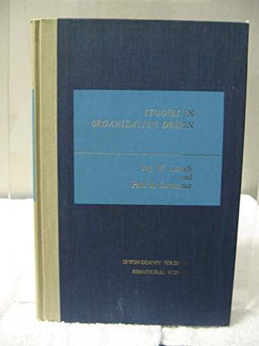 Studies in Organization Design (Irwin-Dorsey Se... B000AQH7XM Book Cover