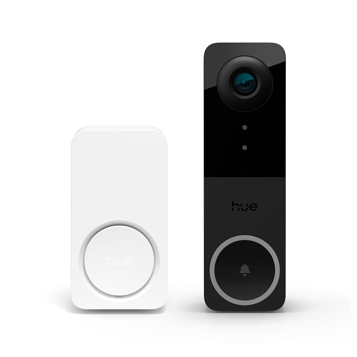Philips Hue Secure kabelgebundene Video-Türklingel, 2K-Auflösung mit Weitwinkelansicht, Bewegungserkennung löst App-Benachrichtigungen in Echtzeit & Hue Lichter aus, Zwei-Wege-Audio
