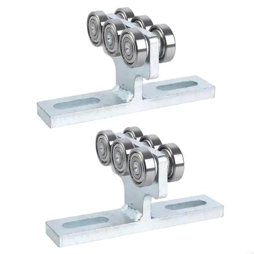Bjnuylkerd For Two Six Rounds P8da Wheel Trolley Assembly With Deep Groove Ball Bearings For Smooth And Quiet Operation(For Two Six Rounds)