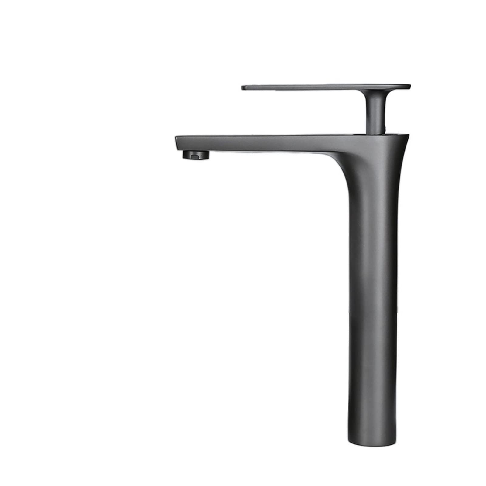 Mitigeur évier chaud et froid gris anthracite pour lavabo haut