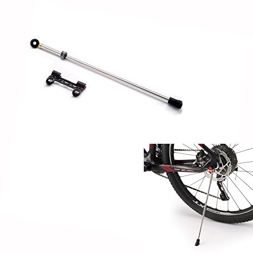 Bike Kickstand- Stainless Steel Adjustable Removable Rear Side Bicycle Kick Stand, For 24" - 28" Mountain Bike/Roadbike/Bmx/Mtb #TOP3