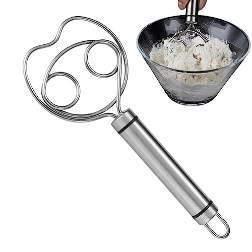 パン生地泡立て器, パン泡立て器, キッチンツール双眼コイルヘッド、コンフォートハンドルデザイン、ビスケット、パン、ケーキ用のワンライン成形プロセス Zorza