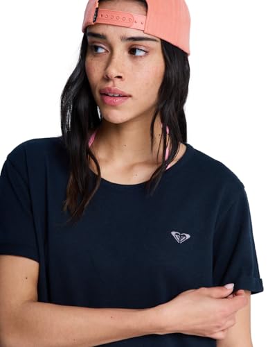 T-Shirt Roxy Oceanwave Regular Noir Léger Évitant la Chaleur d'Été