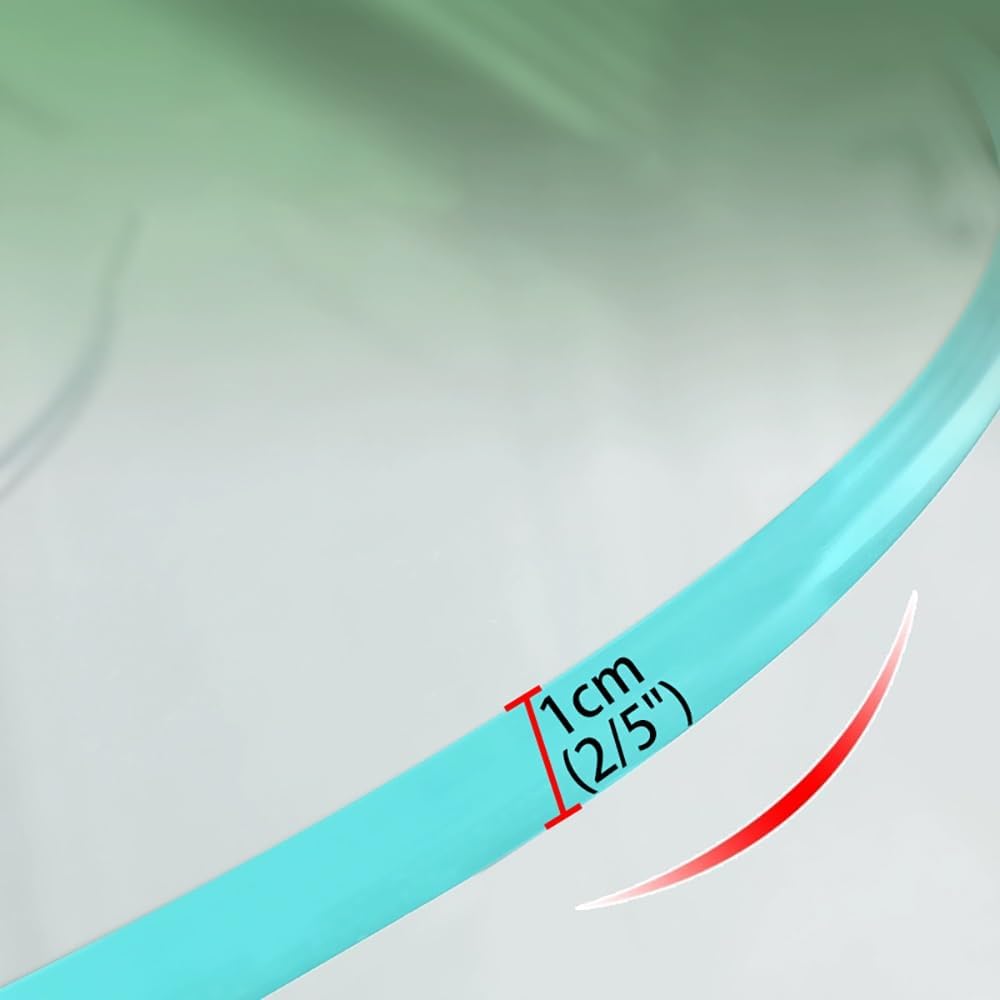 Large Table Top Round Tempered Glass 30in 36in 28in 24in Clear Replacement Glass Table Top 2/5" Thick Polished Edge Tabletop for Dining/Coffee/End/Patio Tables(80cm/31inch)