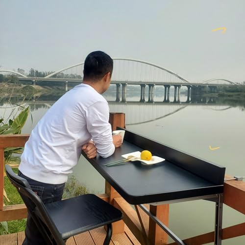 Table de balcon pliante murale pour créer un cocon en extérieur - 7