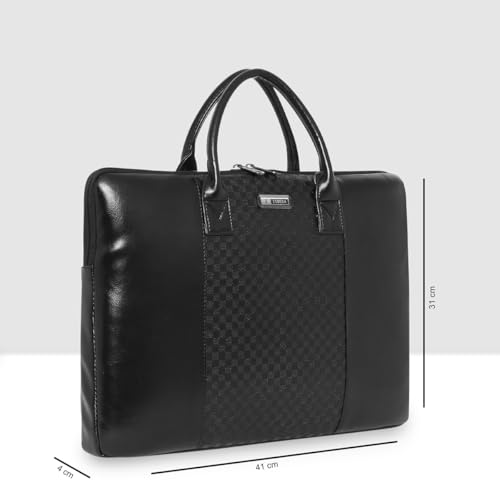 Image of ESBEDA Embossed Textured Laptop Sleeve | Laptop Office Bag For Men |Laptop Bag For Men For Office, Travel, Daily Use, Adjustable Strap